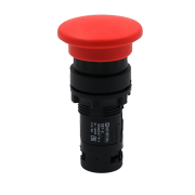 Кнопка грибовидная красная, Ø 40 мм, 22 мм, 1NC, IP54, пластик