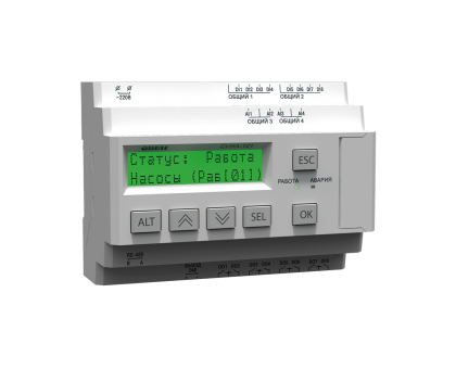 СУНА-121 контроллер для групп насосов с поддержкой датчиков 4…20 мА и RS-485